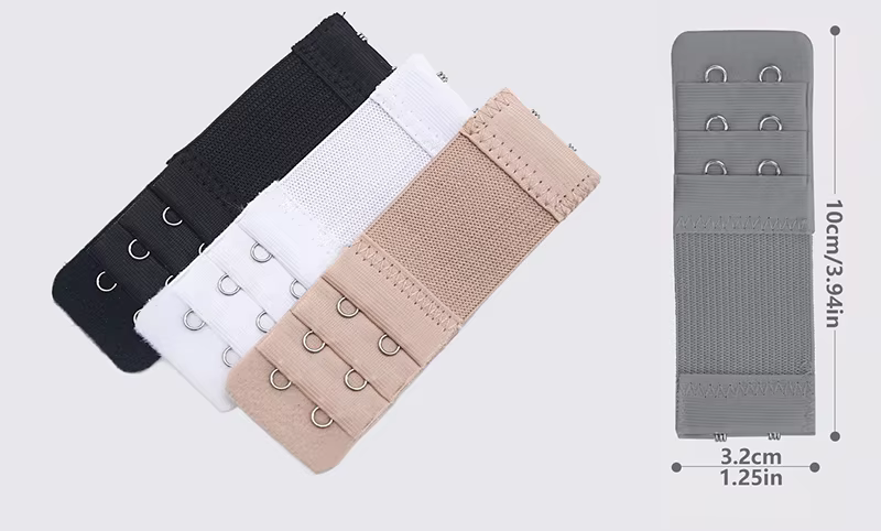 4 pièces extensions de soutien-gorge 2 crochets/3 crochets/4 crochets rallonge de sangle de soutien-