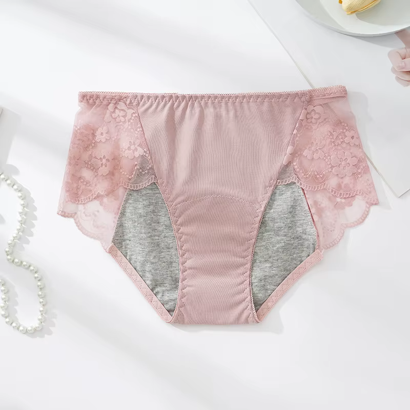 Culotte menstruelle en coton pour femme, sous-vêtements physiologiques anti-fuite, confortables, res