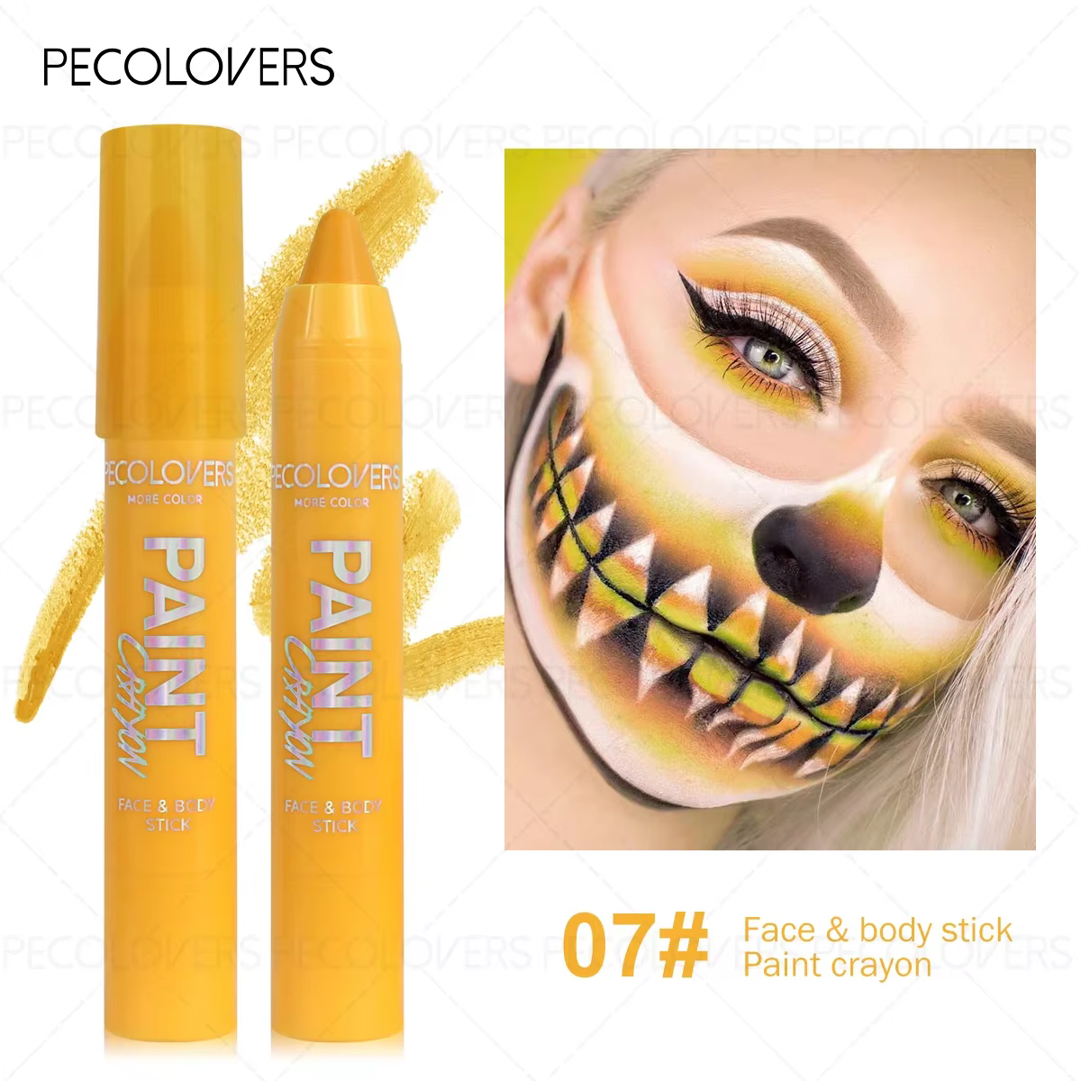 Stylo de couleur pour peinture corporelle, stylo de maquillage pour Halloween, crème, imperméable, f