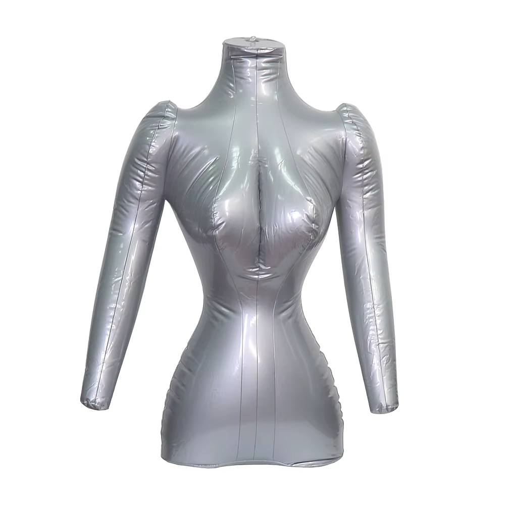 Mannequin Gonflable Demi-Corps en PVC pour Femme, T-shirt, Affichage du Haut, Modèle de Torse