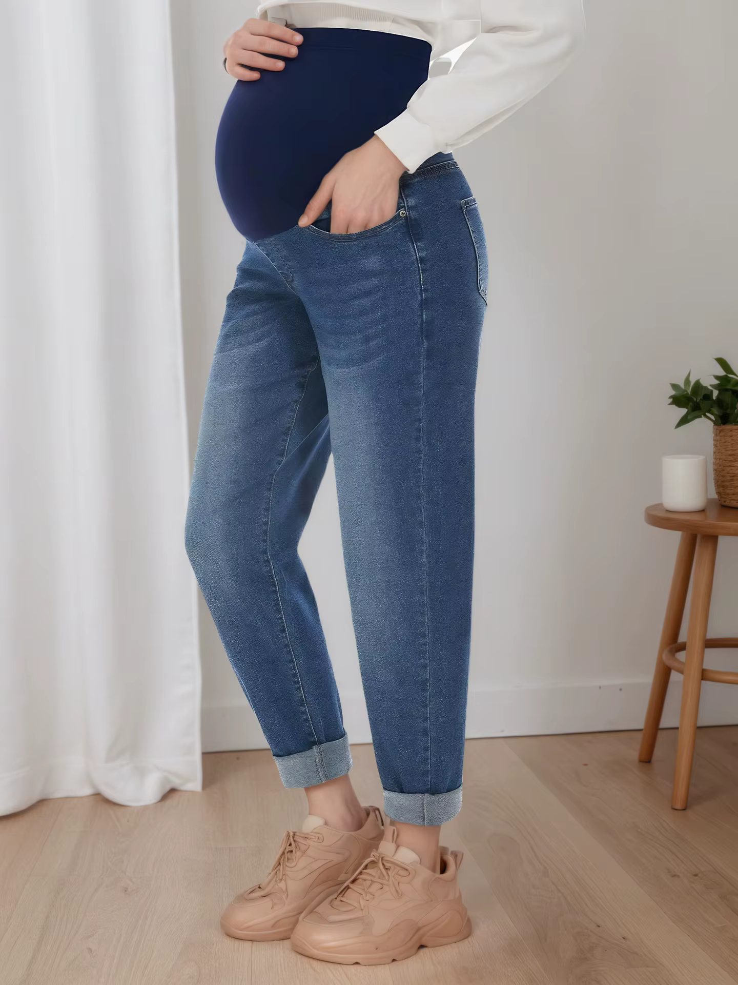 Pantalons de maternité pour le printemps et l'automne, soutien abdominal, sarouel ample amincissant,