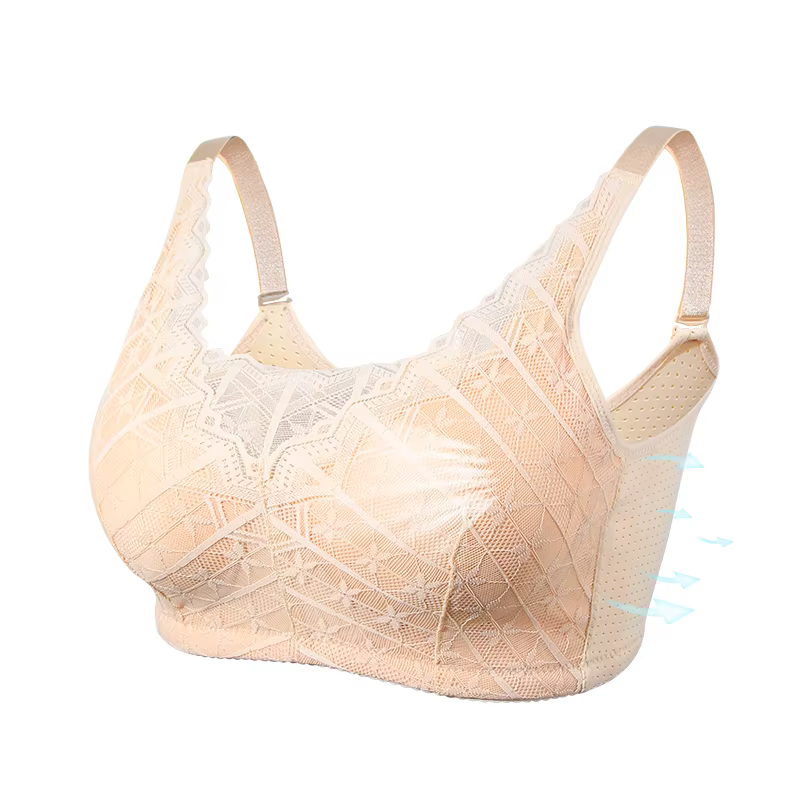 LERVANLA 2566 Soutien-gorge de mastectomie à forte respirabilité pour femme avec coussinets de forme