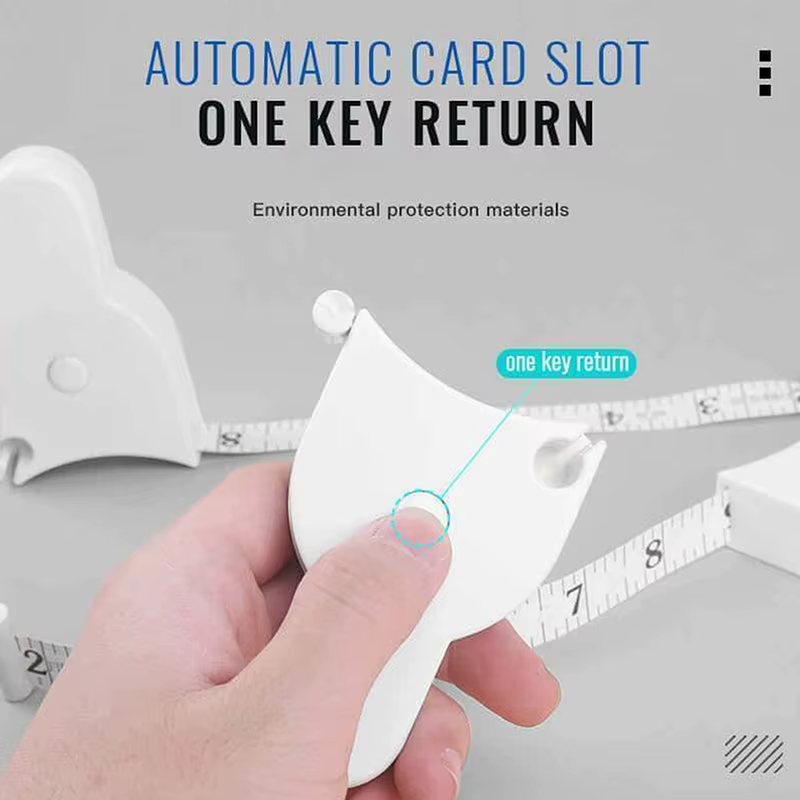 Mètre ruban télescopique automatique pour la mesure corporelle, outils de couture, règles de mesure