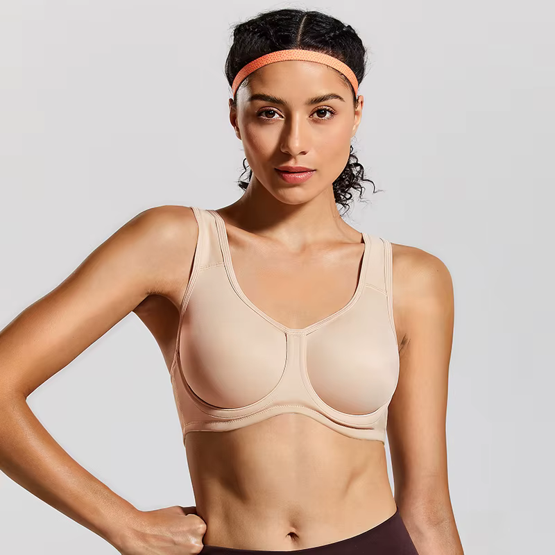 Soutien-gorge de sport pour femmes, contrôle maximum, soutien élevé, grande taille, à armatures, hau