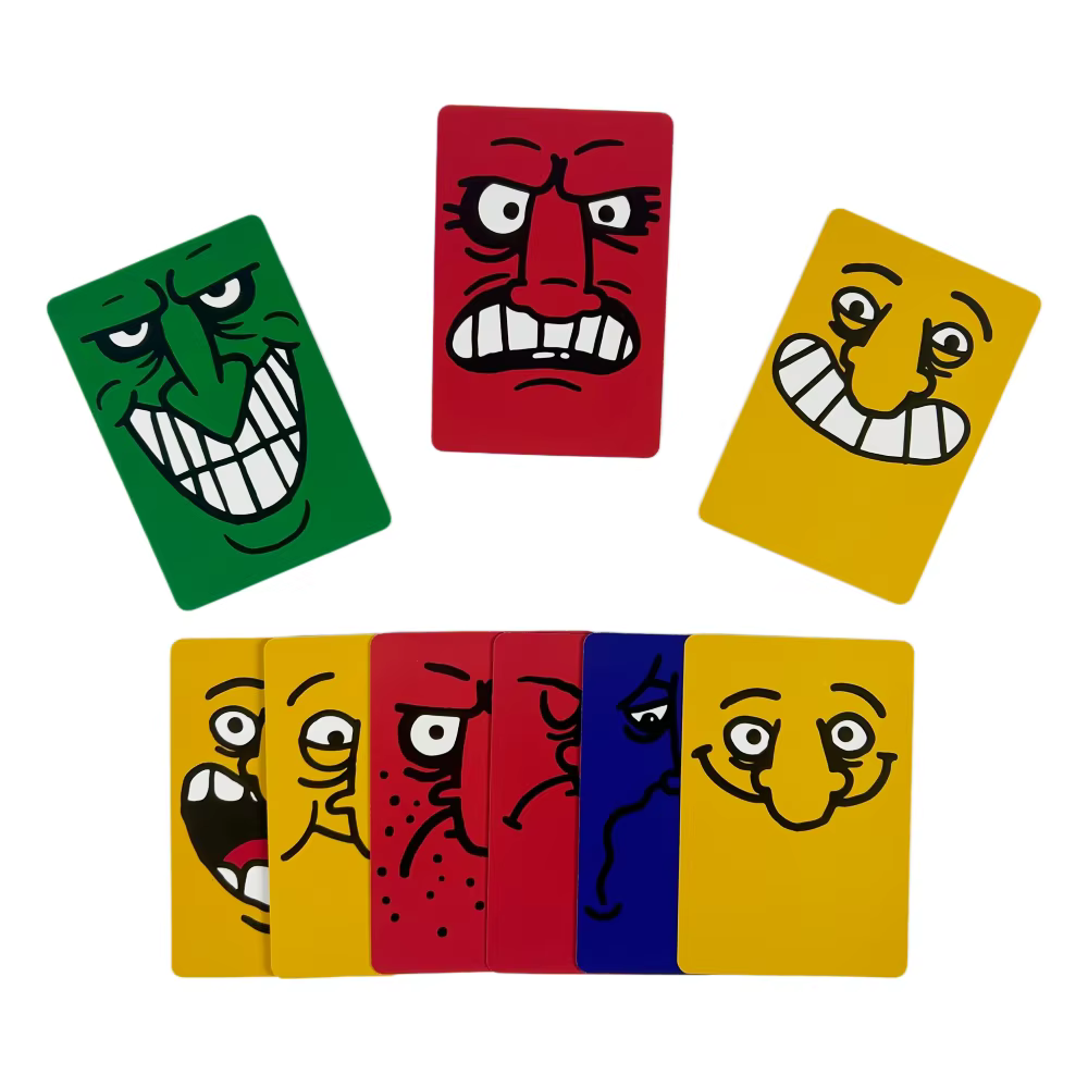 1 Boîte de jeu de cartes Good Face Bad Face, jeu de société hilarant pour les fêtes et les voyages,