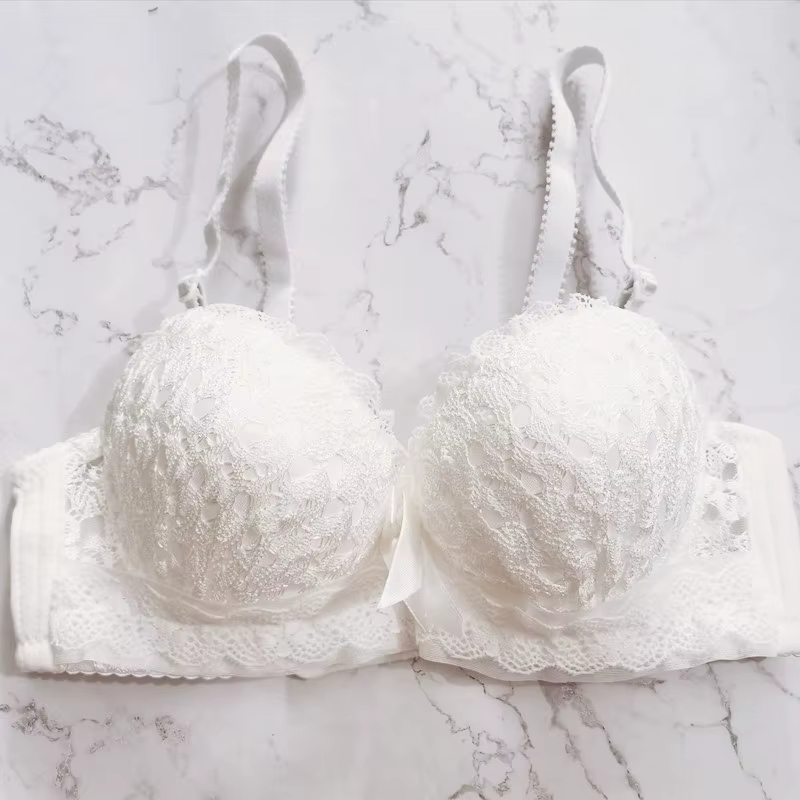 Soutien-gorge push up ajustable sans couture pour femme, lingerie sexy, sous-vêtements ouverts, inti