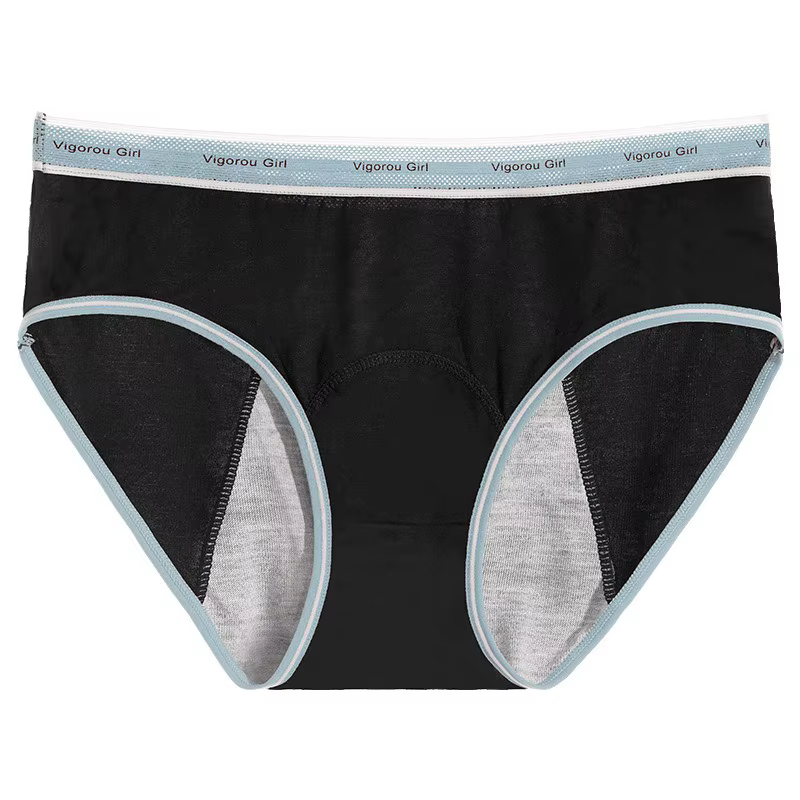 Culottes menstruelles solides pour adolescentes, sous-vêtements anti-fuites pour jeunes filles, culo