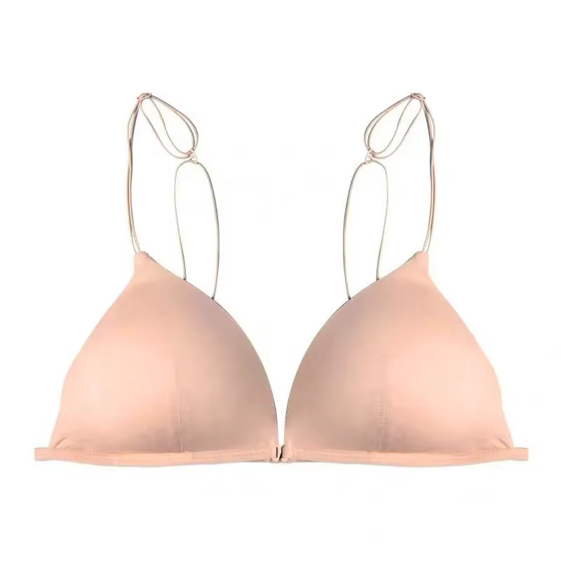 Bralette français Triangle tasse soutiens-gorge pour femmes confort coton soutien-gorge fille été mi