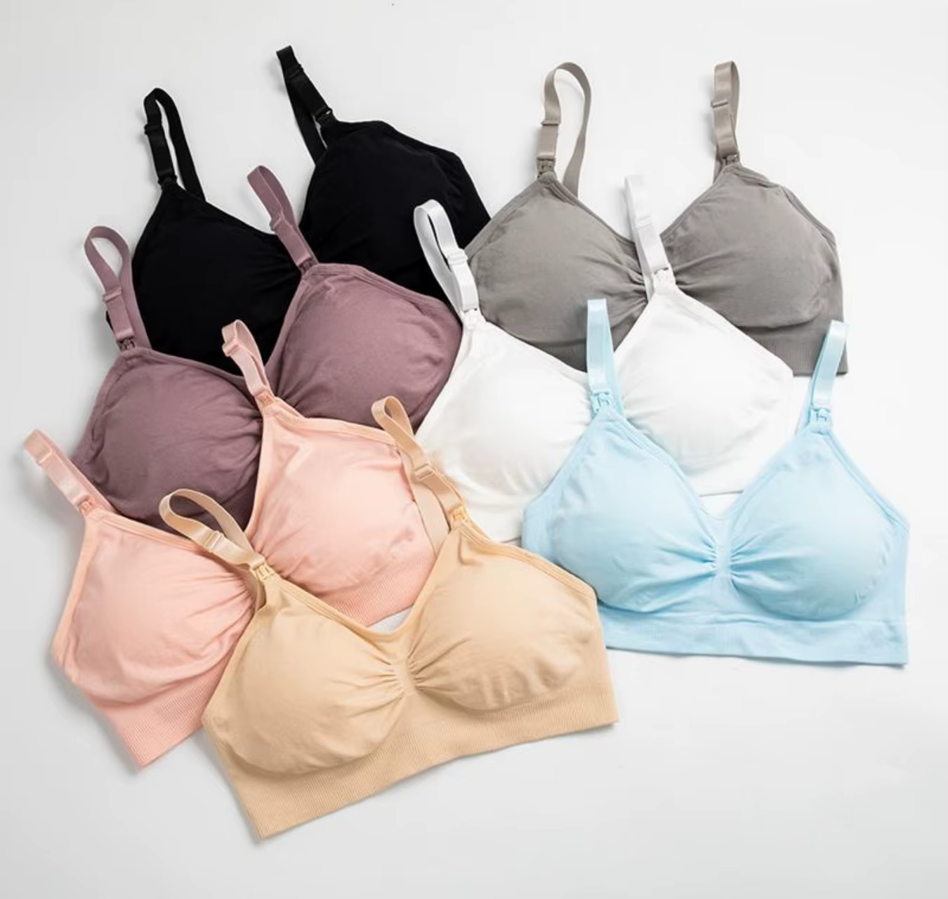 Soutien-gorge d'allaitement en coton sans couture, soutiens-gorge d'allaitement, soutien-gorge push-