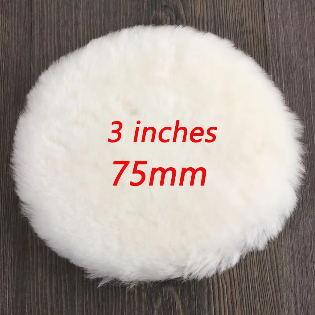 Tampon de polissage de voiture 3/4 /5/6/7 pouces, disque de polissage en laine imité douce, polisseu