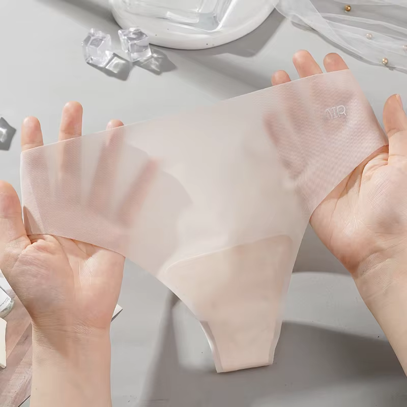 Culotte string transparente pour femme, fouet ultra-fin, sexy, sans couture, faible audio, solide, s