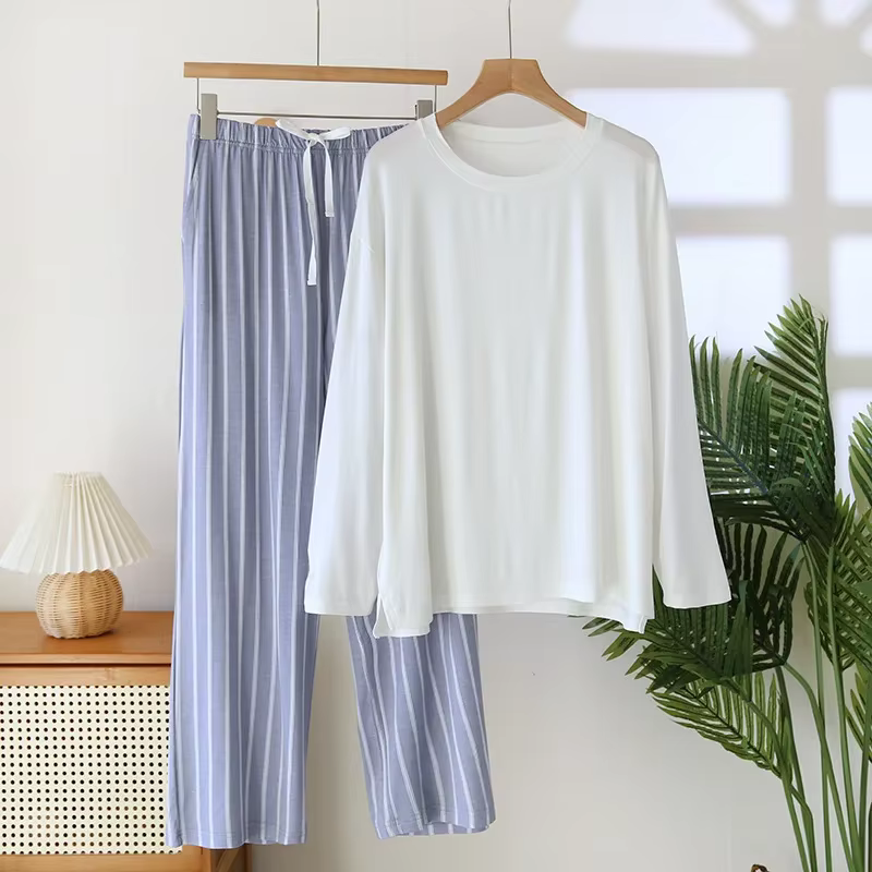 Nouveau Pyjamas à manches longues Pyjama ensemble offres spéciales printemps vêtements de nuit pour 