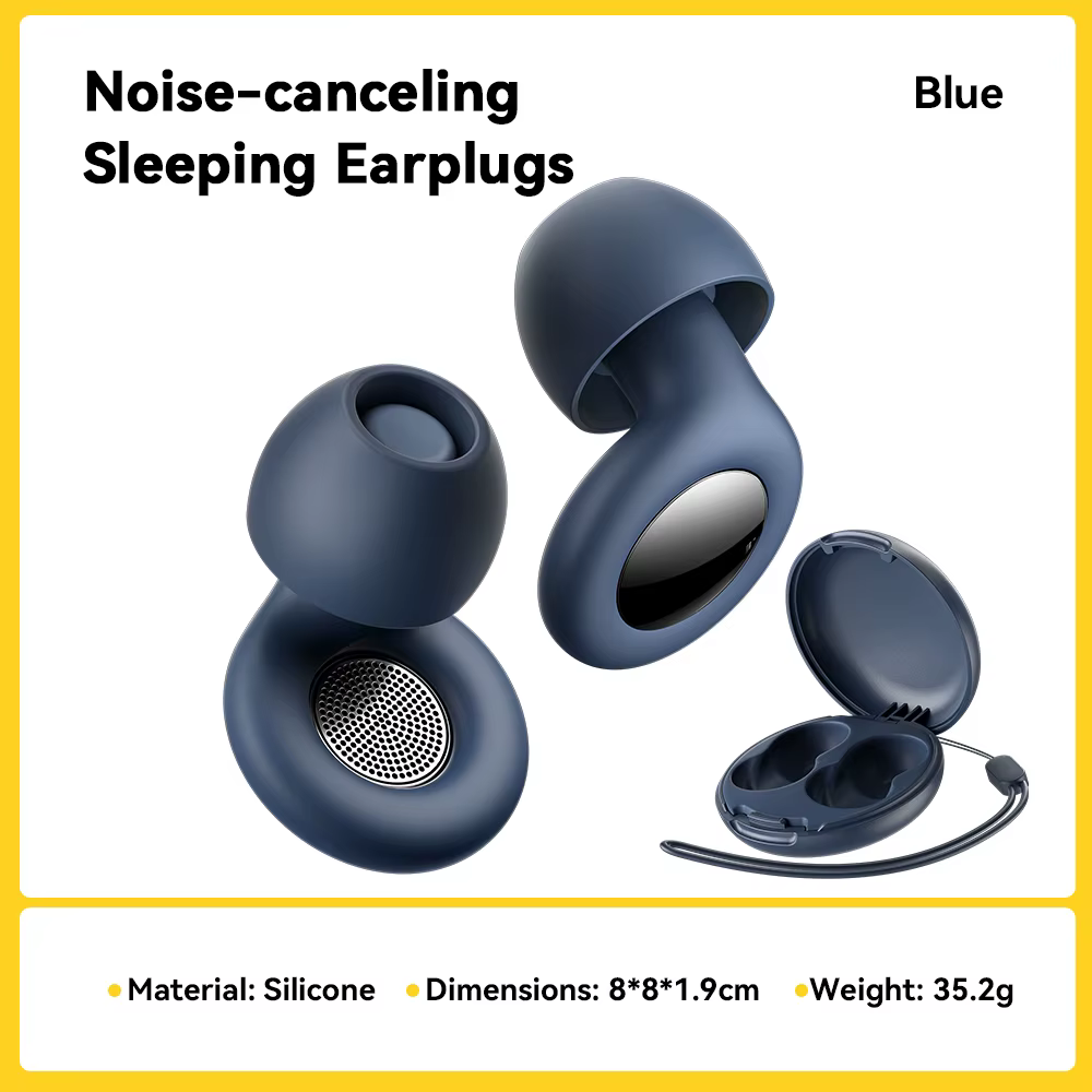ESSAGER Bouchons d'oreille antibruit pour dormir Bouchons d'oreilles de sommeil en silicone souple É