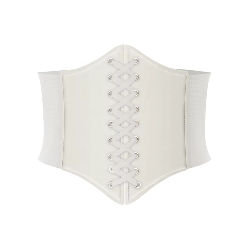 Ceinture de Corset en maille transparente pour femmes, Punk, chaîne en métal, Goth, taille haute, Ha