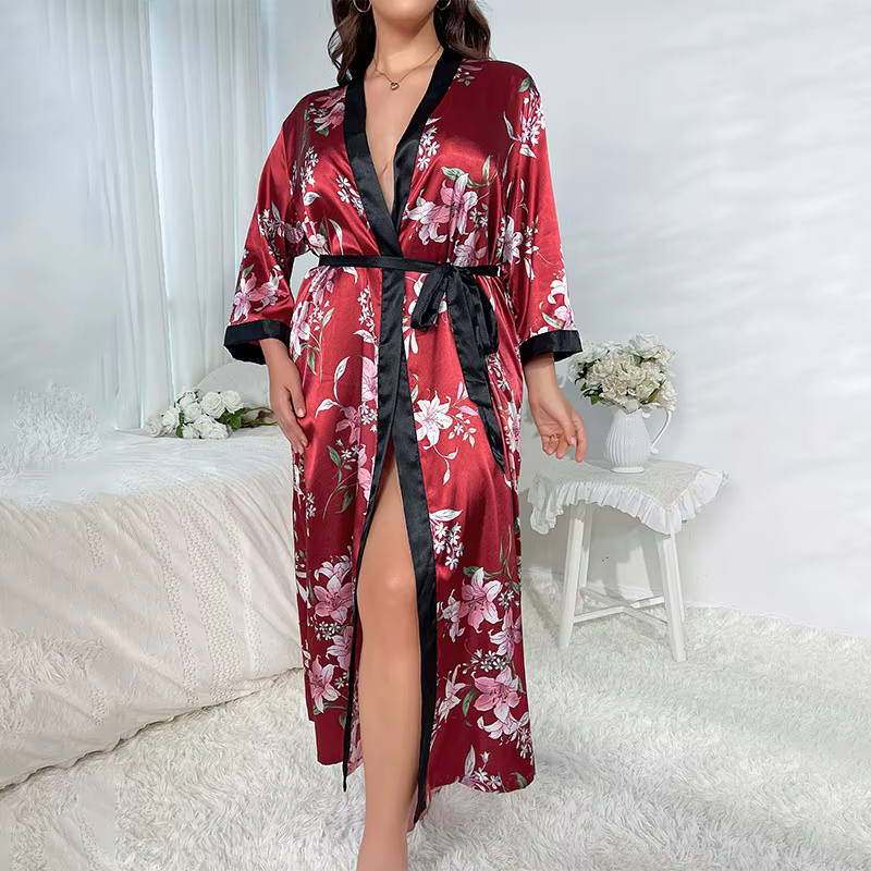 Pyjamas grande taille pour femmes, mode féminine, pyjamas décontractés, amples, imprimés, pyjamas lo