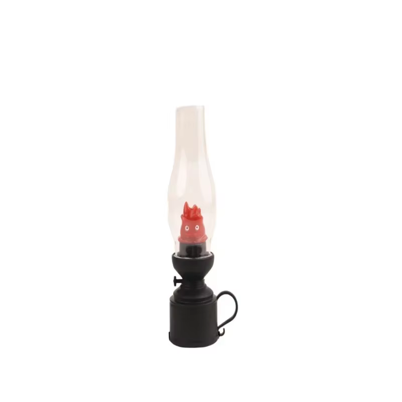 Vintage flamme caissier veilleuse avec bouton batterie dessin animé flamme lampe décorative bougie a