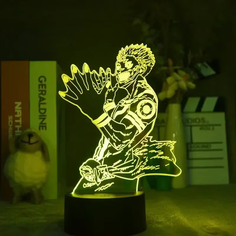 Veilleuse LED Anime pour décor de chambre à coucher, Jujutsu Kaimmense, Sukuna Yuji Itadori, modèle