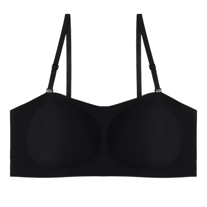 Soutien-gorge sans bretelles pour femmes à petite poitrine, push-up, antidérapant et anti-chute, sou