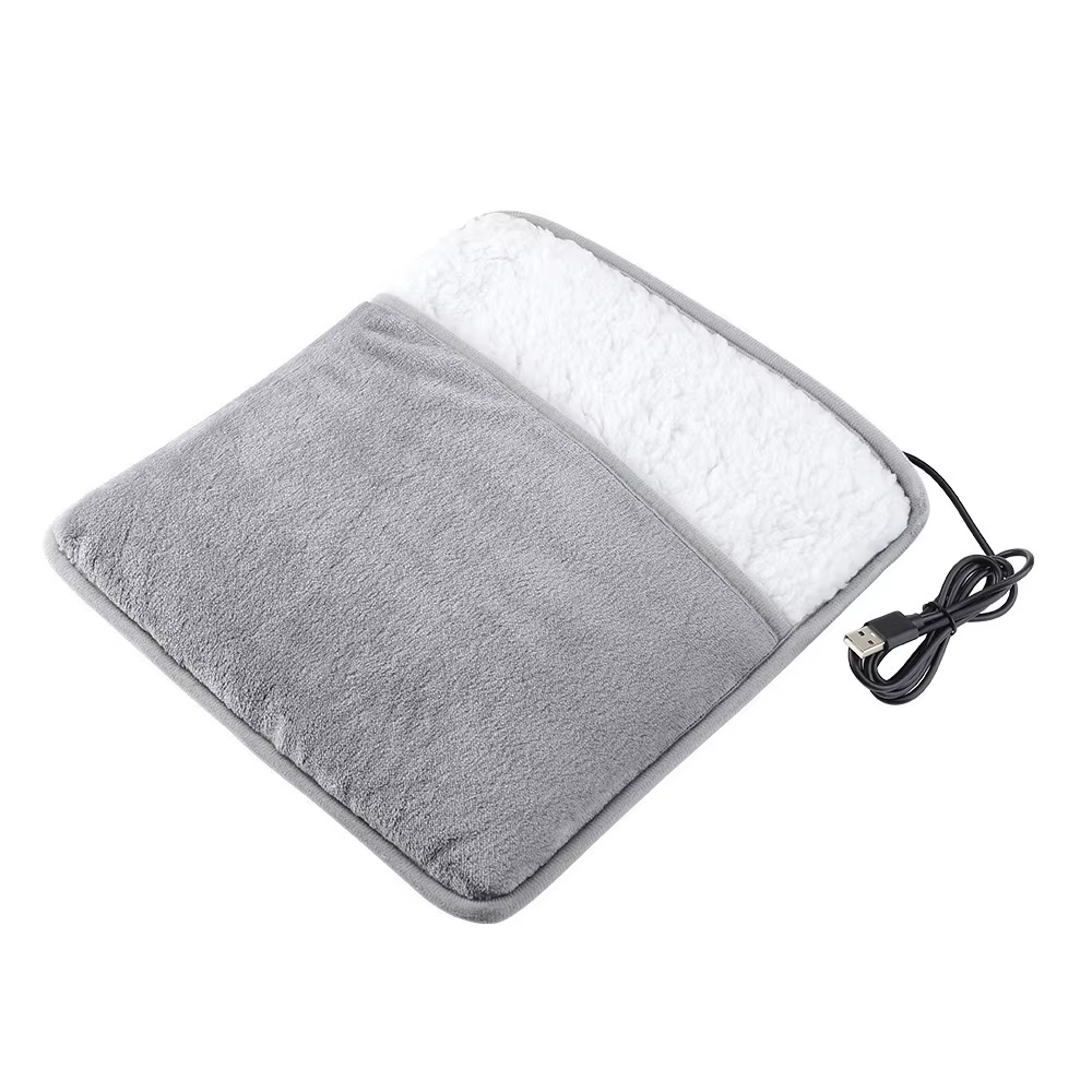 Chauffe-pieds USB chauffe-pieds thermique coussin chauffant doux en peluche couvre-pied chaud chauff
