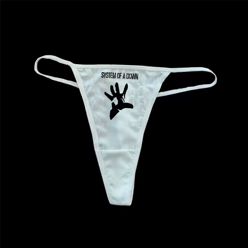 String imprimé avec lettres de lingerie mignonne pour femmes, sous-vêtements pour femmes sans coutur