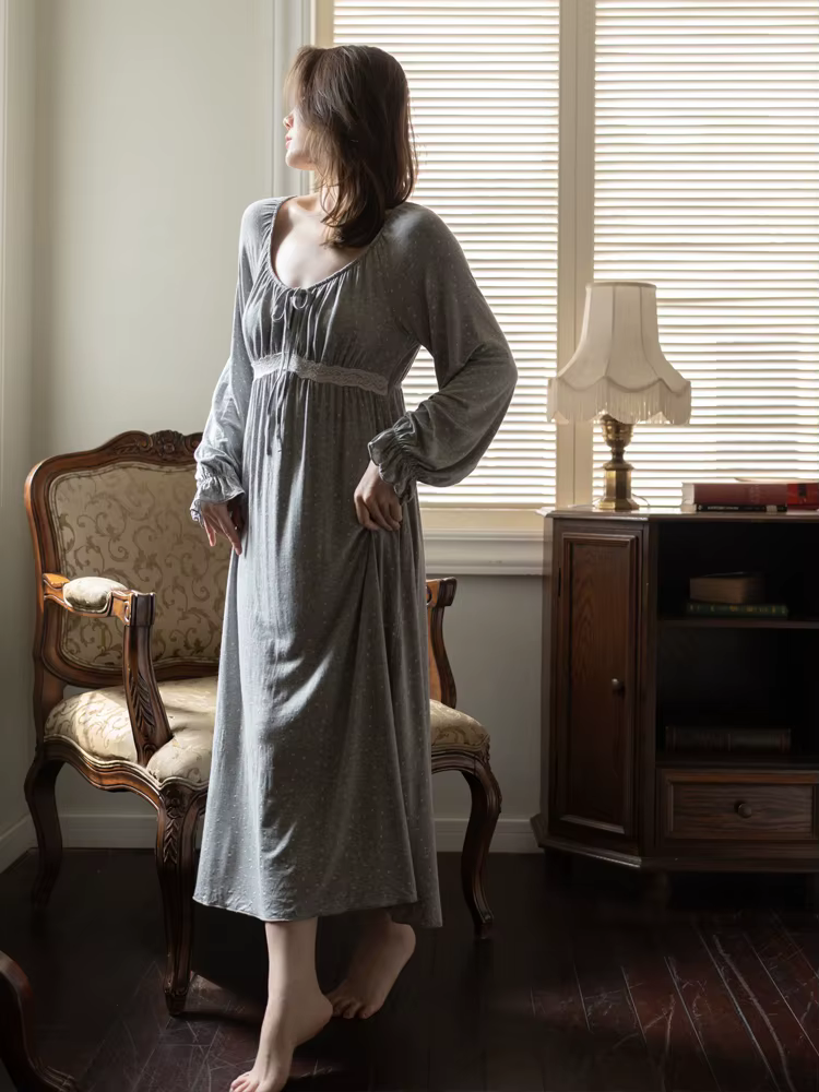 Belamimi – chemise de nuit Sexy de Style français pour femmes, avec coussinet de poitrine, manches l