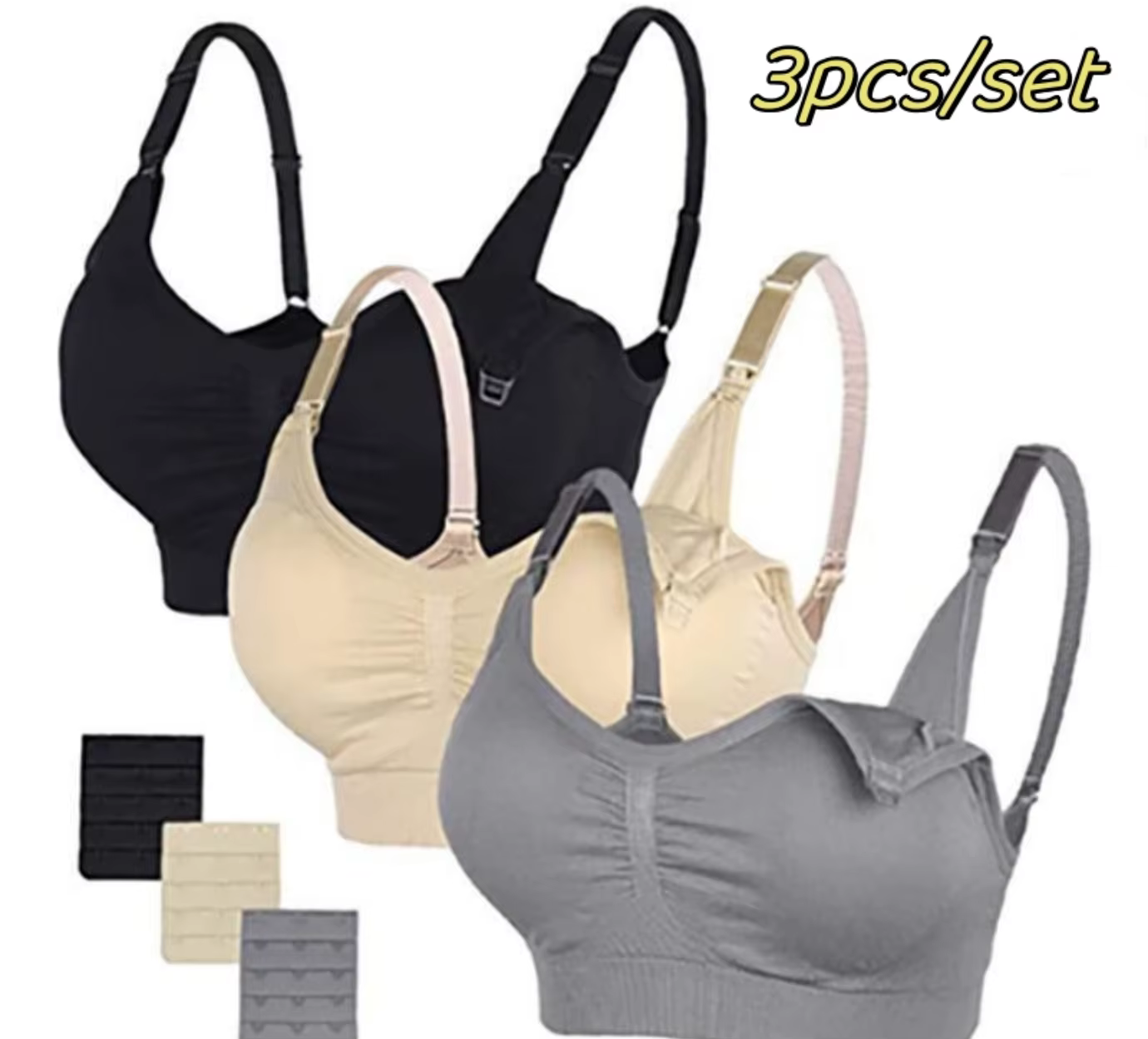 Soutien-gorge d'allaitement en coton sans couture, soutiens-gorge d'allaitement, soutien-gorge push-