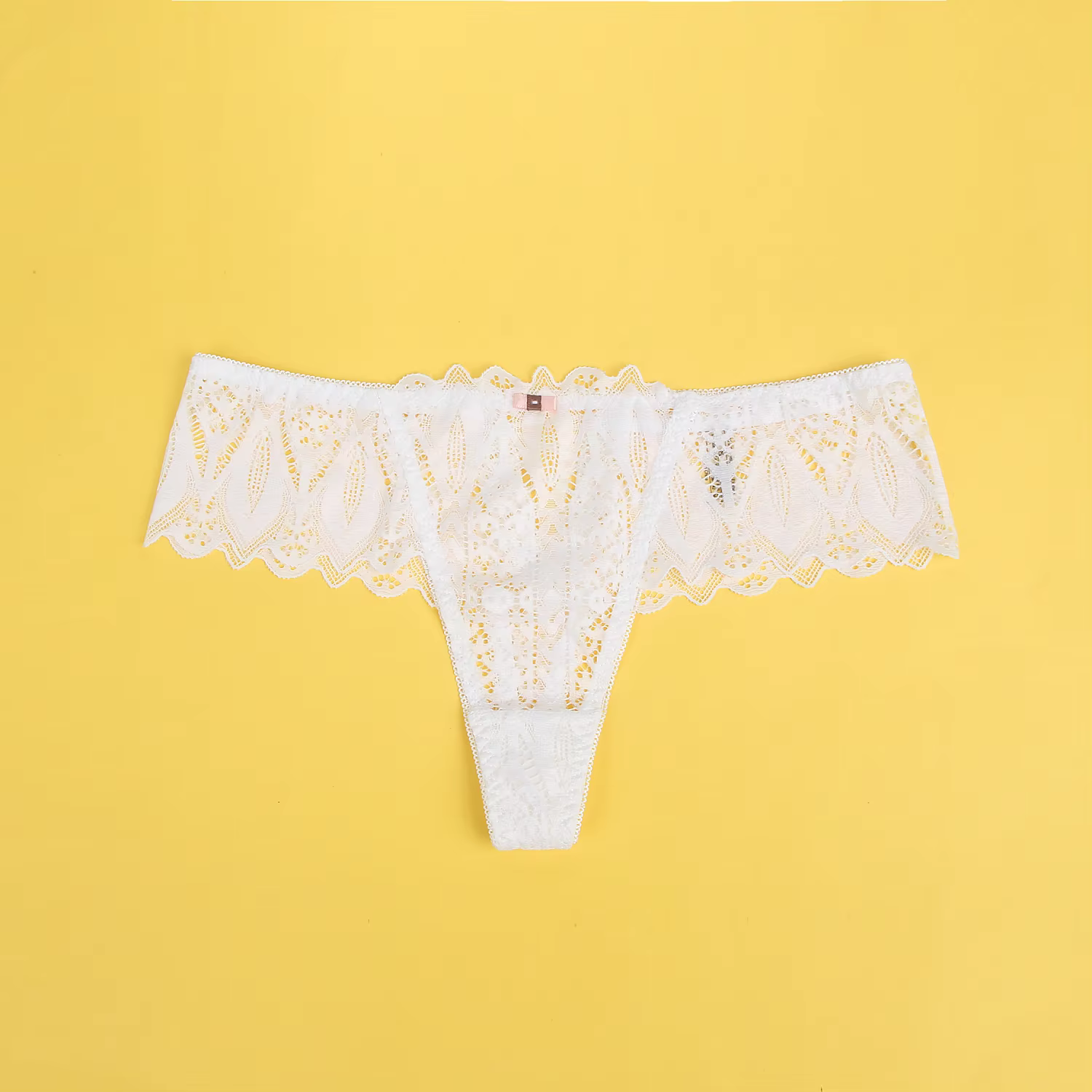 Culotte sexy en dentelle pour femme, semi-transparente, taille basse, dos croisé, sous-vêtement gran