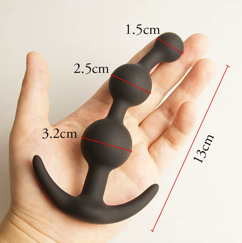 Perles anales boules longue gode formation, Silicone Anus cul mais godemichet anal, Plug anal godemi