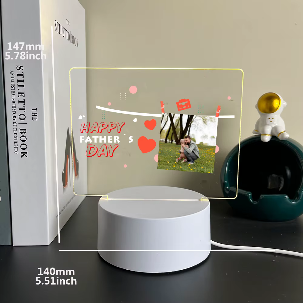 Lampe Led d'illusion 3D, images personnalisées, veilleuse pour la fête des pères, Mange Avatar, déco
