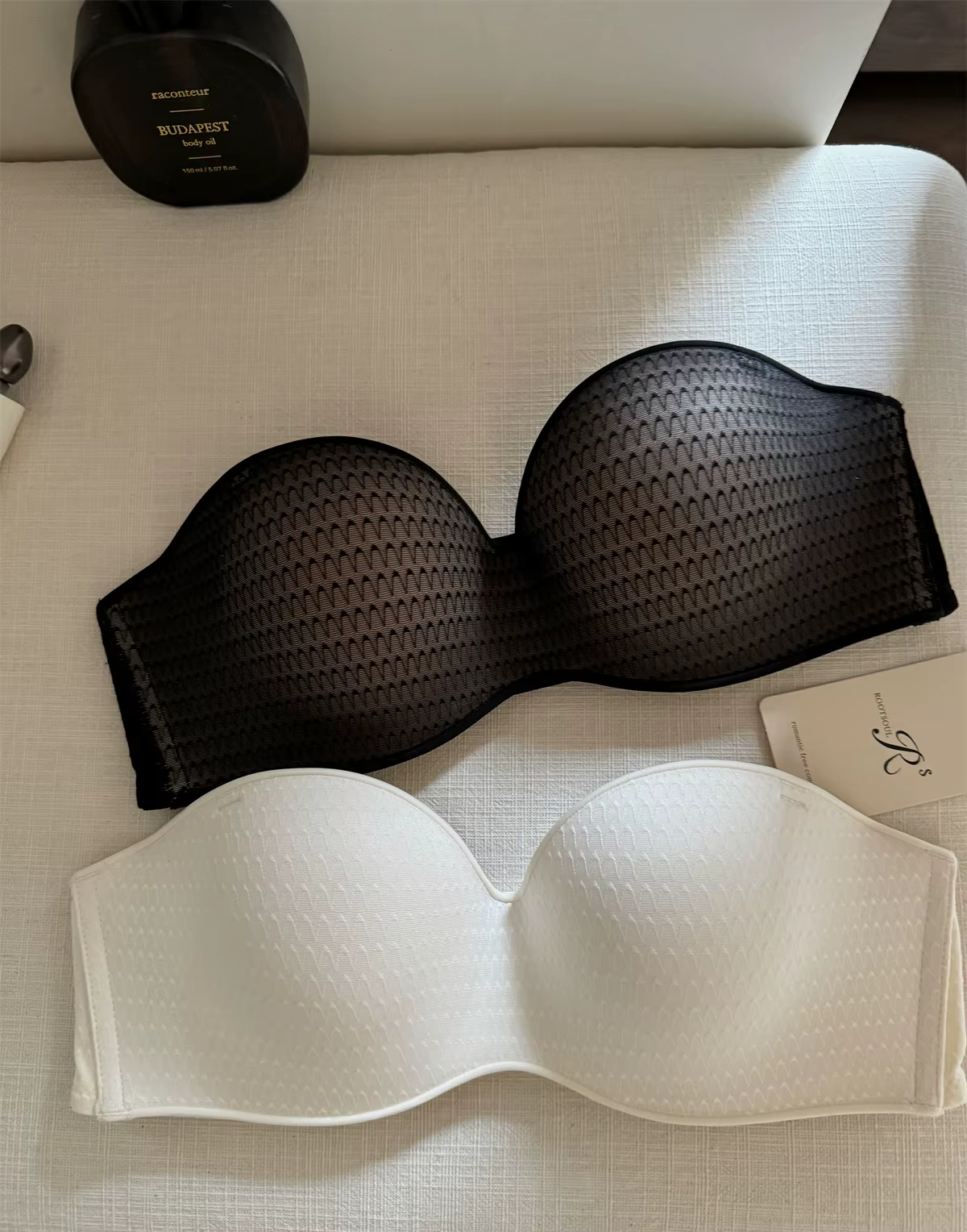 Shoulder straps removable non-marking large breasts show small underwear gathered breathable upturne