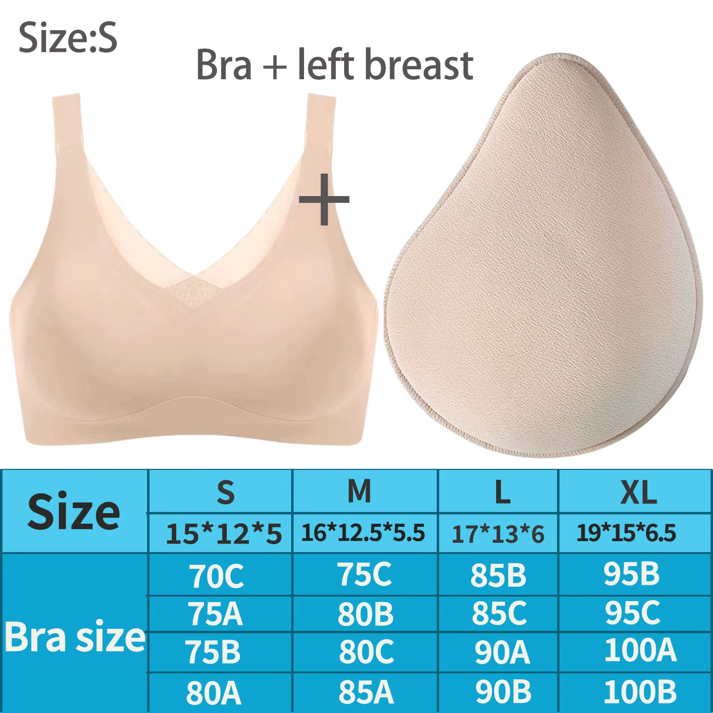 Prothèse mammaire en latex en forme de spirale pour la reconstruction mammaire artificielle après ma