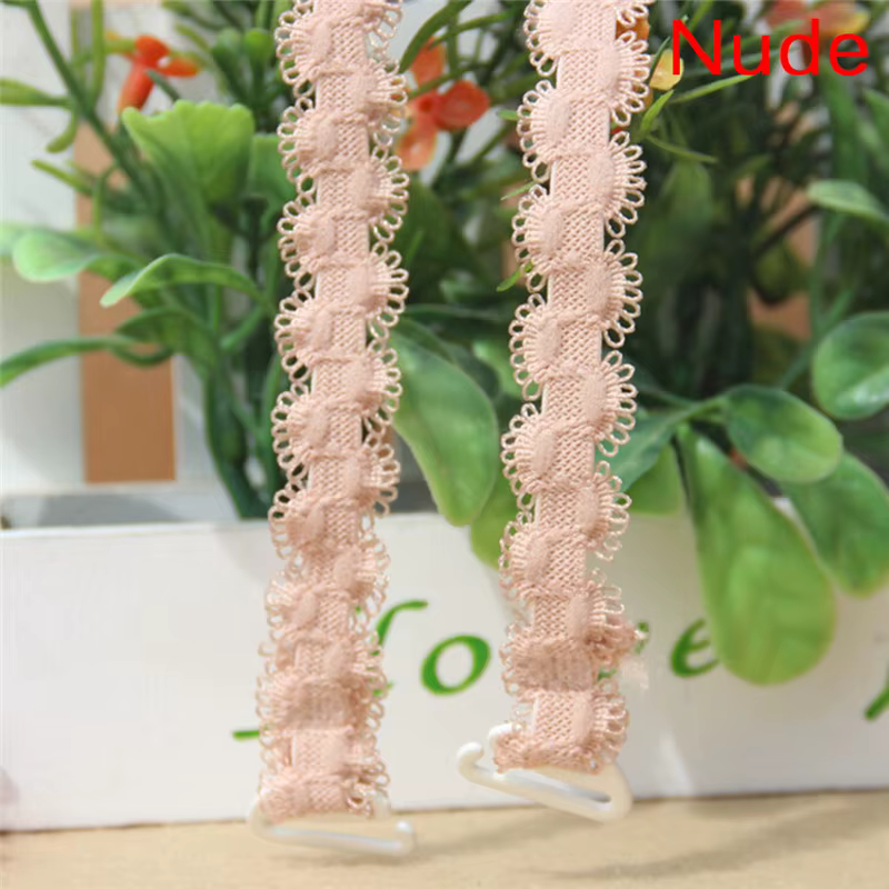 Soutien-gorge Invisible évidé dentelle fleur Double bretelles anti-dérapant soutien-gorge bandoulièr