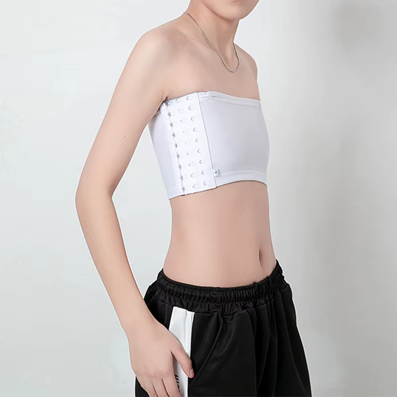 Femmes poitrine liant lesbienne Trans haut court plat poitrine liant soutien-gorge Les Corset extens