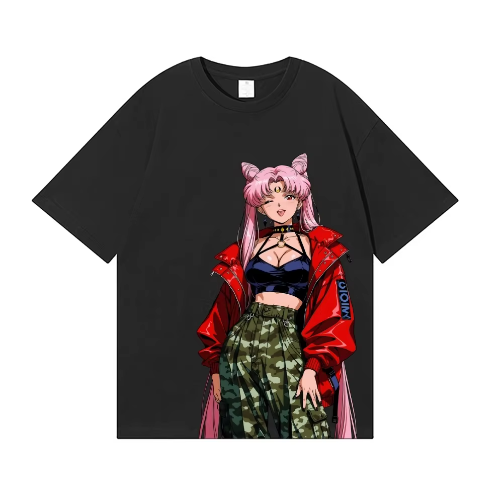 Nouveaux T-shirts Classiques Style Japonais Sailor Moon 2026 – Streetwear de Haute Qualité pour Homm