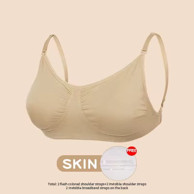 Soutien-gorge de danse nu pour femmes, sans couture, Invisible, dos transparent, sangle transparente