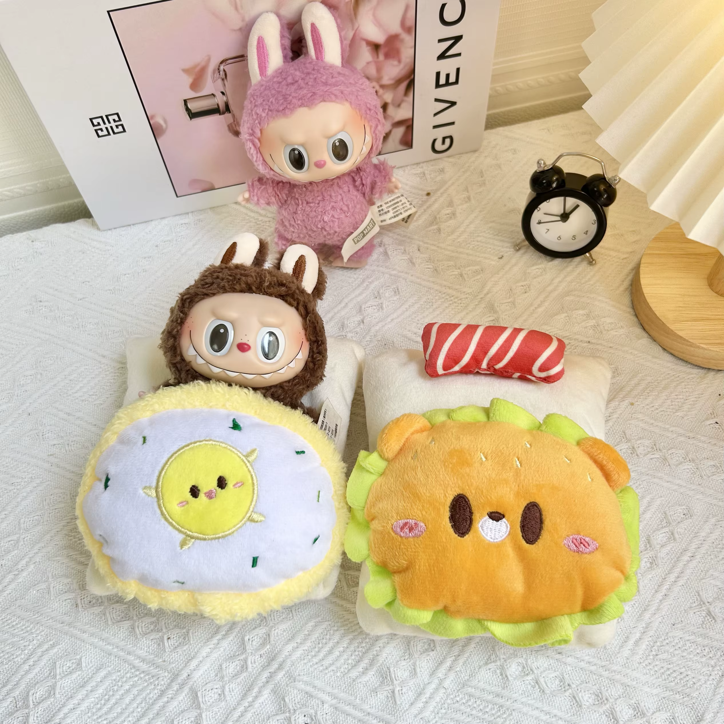 Ropa Labubu – ensemble couette et pyjama pour poupée, ensemble trois pièces pour lit de bébé confort