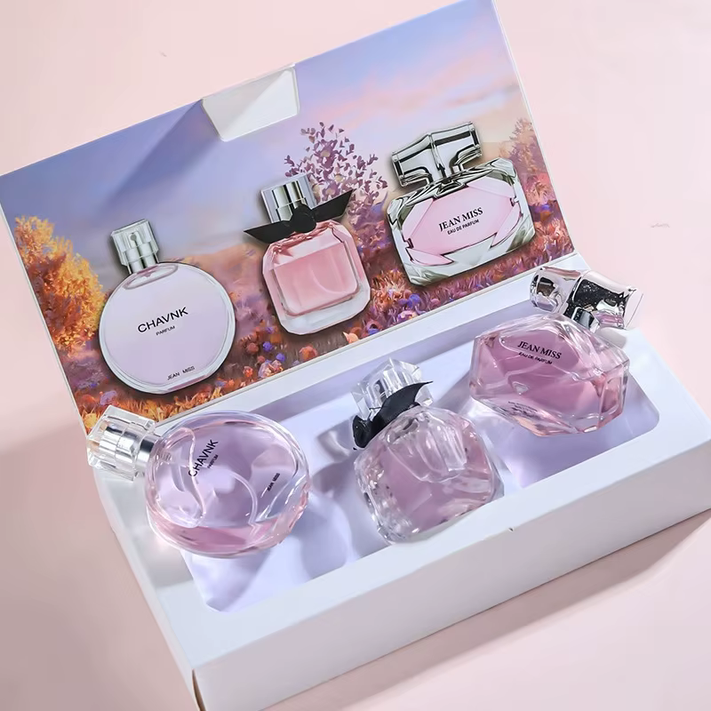 90 ml (30 ml * 3) parfum léger Floral fruité Chypre Notes longue durée femmes ensemble de parfum par