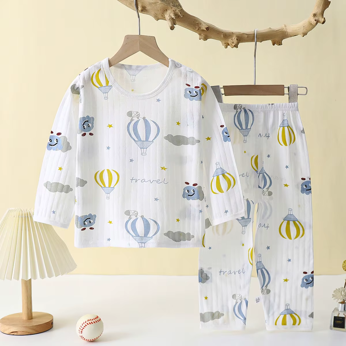 Ensemble pyjama en coton doux et respirant pour bébés enfants de 0 à 5 ans, ensemble de vêtements de