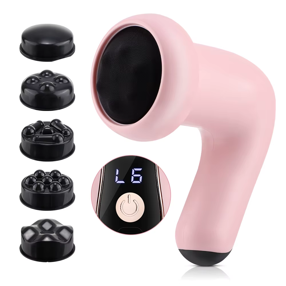 Masseur électrique 5 en 1 pour brûler les graisses, amincissement du corps, 6 niveaux de vibration,