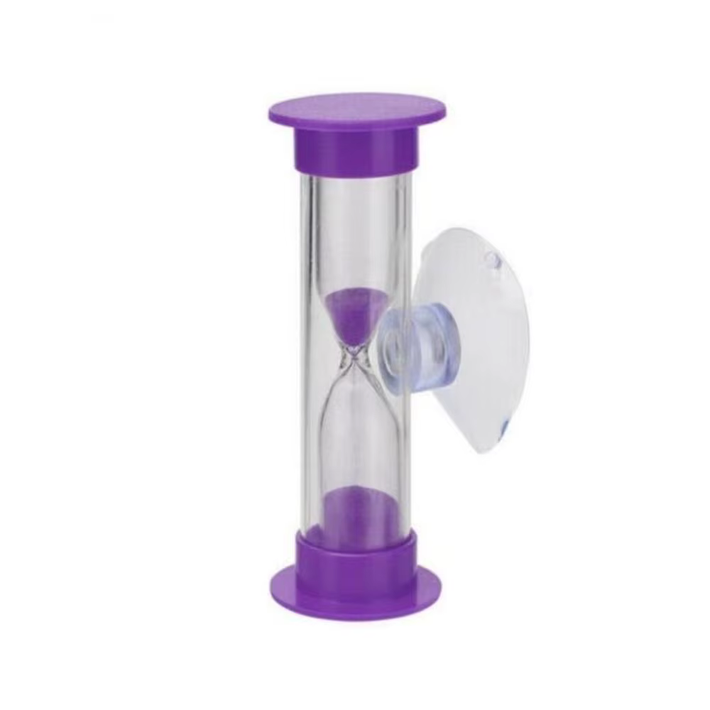 Brossage des dents de 2/3 minutes avec ventouse rotative pour enfants, rappel de l'heure, sablier, o