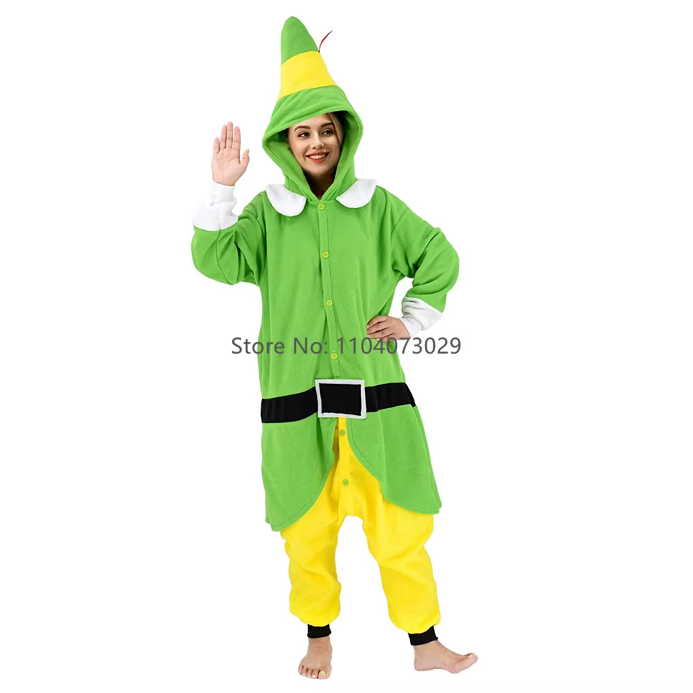 Onesieshow noël elfe Kigurumi pyjamas Halloween Onesie adulte dessin animé cerf pyjama Cosplay fête