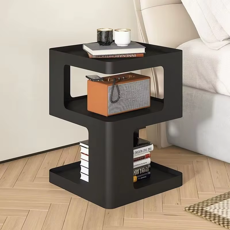 petite armoire de chevet, table basse moderne luxueuse et simple, quelques côtés, salon créatif nord
