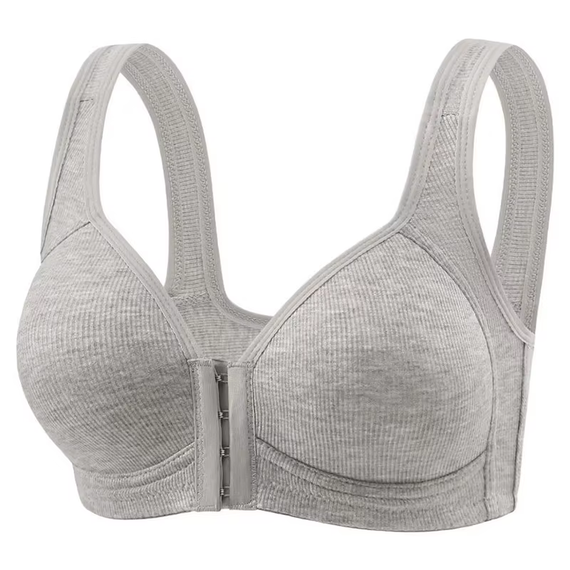 FallSweet – soutien-gorge à fermeture frontale sans fil pour femmes, sans couture, couverture complè