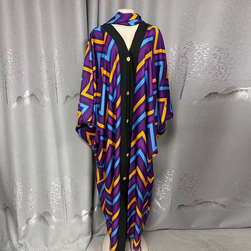 Abayas de Luxe pour Femmes Dubaï 2026 – Robe de Soirée Africaine Musulmane, Caftan Marocain, Boubou,