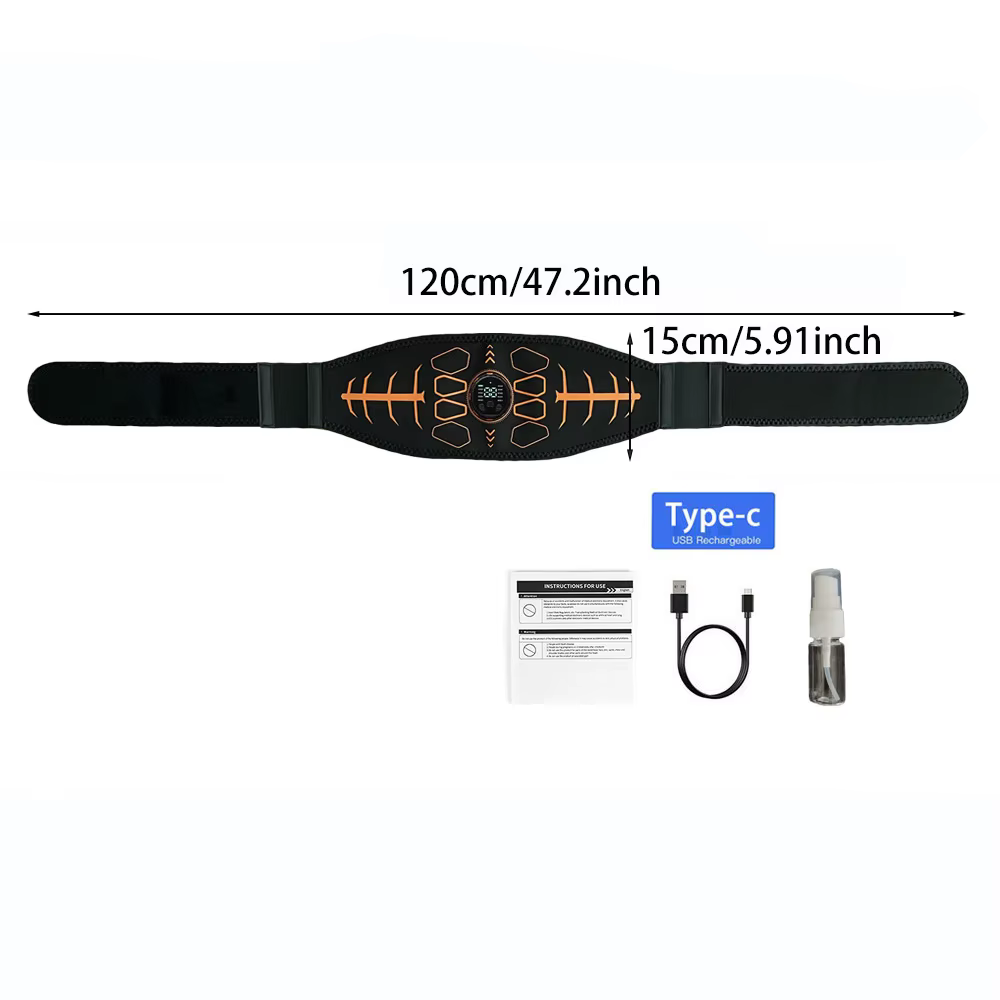 Ceinture de tonification abdominale intelligente, tonique musculaire EMS, stimulateur musculaire, en