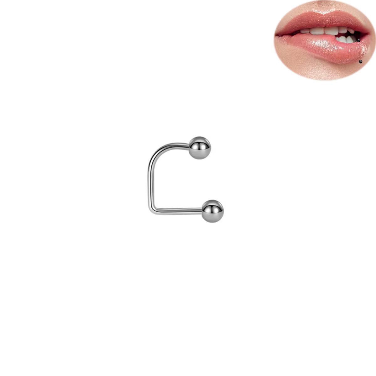 Medusa Piercing bijoux lèvres anneaux Tragus Cartilage boucles d'oreilles plaqué or 18 carats lèvre