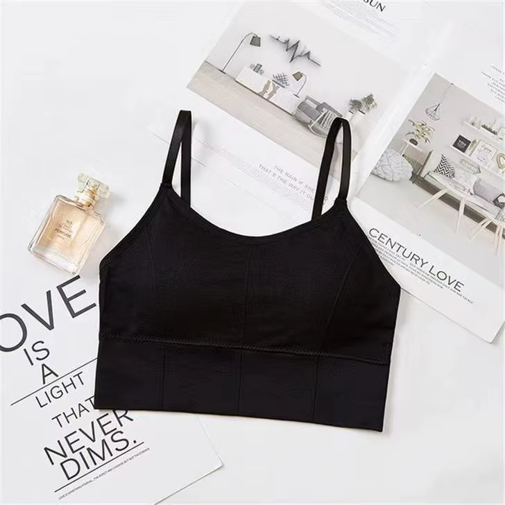 Soutien-gorge sans couture femmes soutien-gorge de sport gymnastique course Push Up Bralette rembour