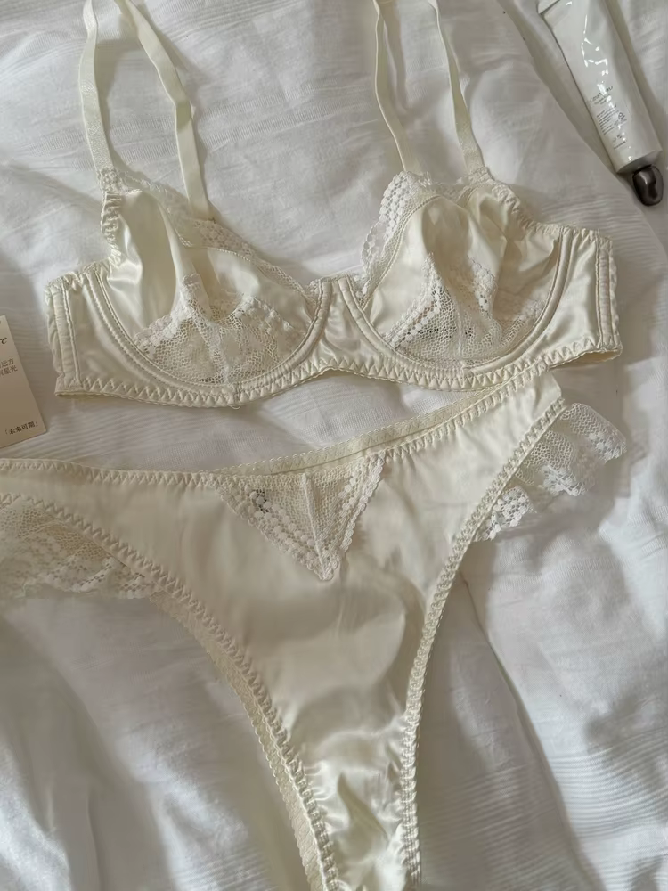 Soutien-gorge Push-Up en dentelle brodée française pour femmes, Sexy, confortable, respirant, Design