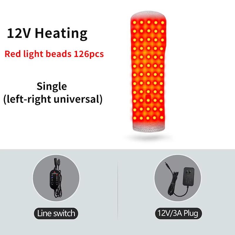 Support de bras chauffant électrique à lumière rouge pour soulager les douleurs rhumatismales des br