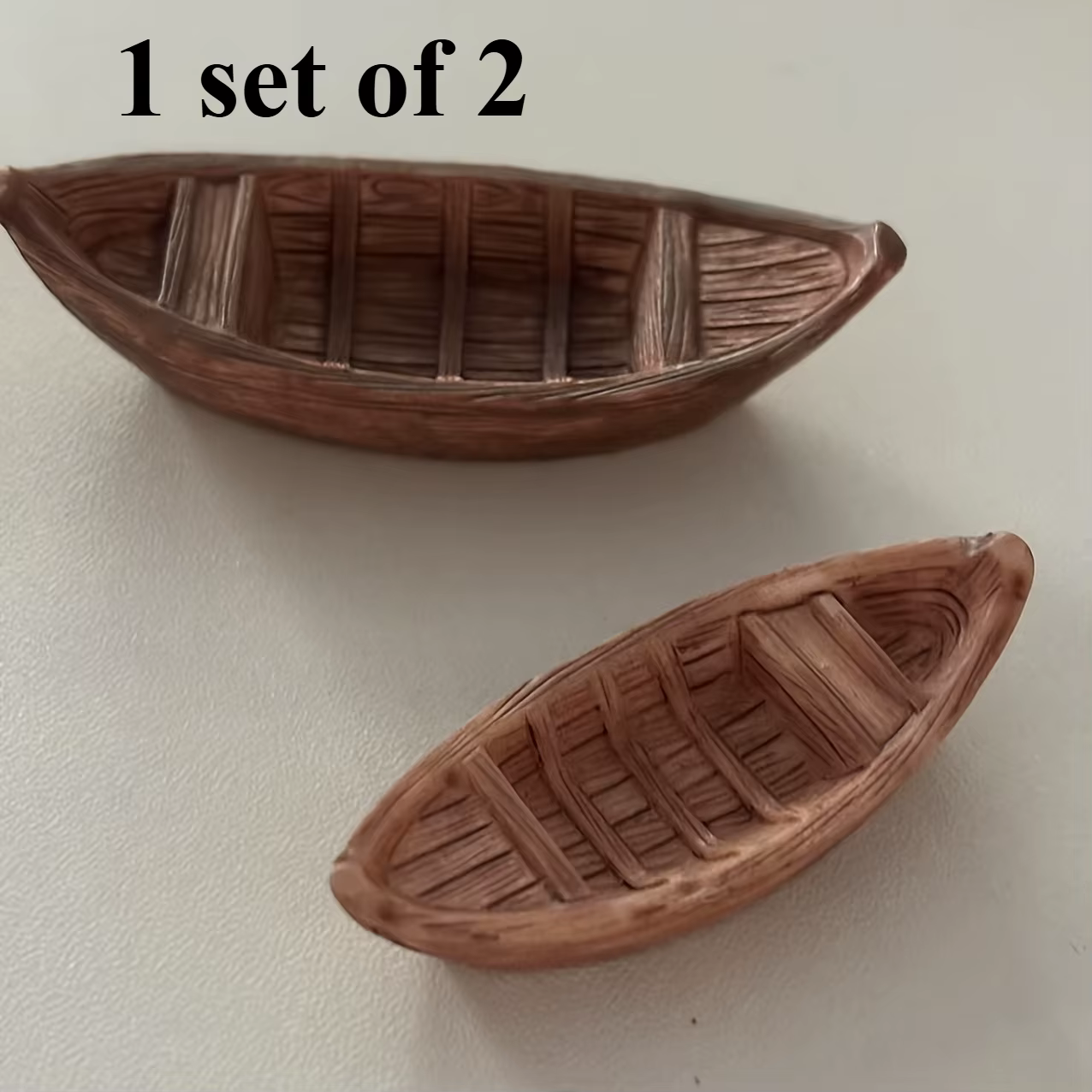 2 mini-bateaux - Ensemble de modèles de bateaux flottants réalistes, avec design de coque, adaptés a